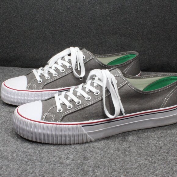 PF Flyers Sneakers Center Lo Reissue Gray Grey MC1002NV Mens Size 12 - Picture 2 of 14